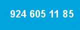 924 605 11 85 924 605 11 85